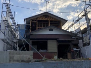 宇都宮市/木造解体工事/大谷石撤去/大谷石解体