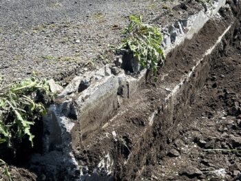 壬生町緑町/埋設物撤去/塀解体/塀撤去